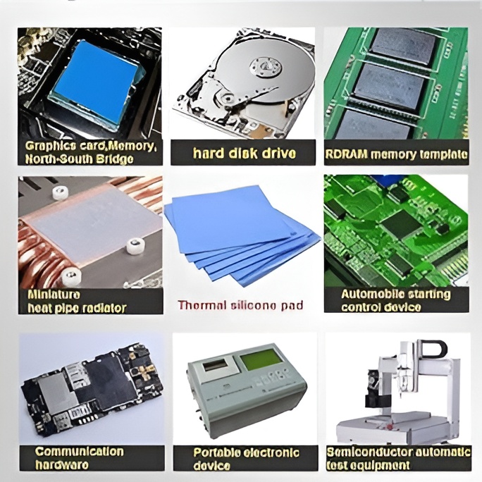Conductive Silicone Pad - Application: Cpus And Processors