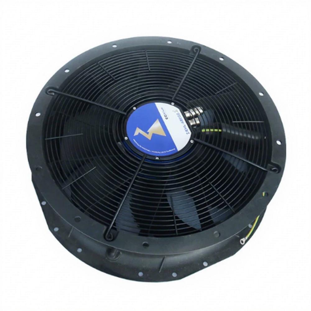 Ziehl-Abegg Zn050-Zil.Dg.V7P2 380/480V Ac 2A 50089Mm Ball Bearing Industrial Axial Cooling Fan - Color: Black