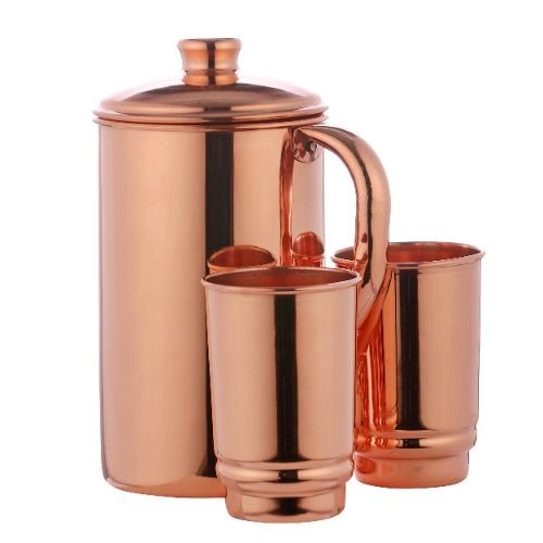 Premium Hammered Copper Jug - Diameter: 12x12x24 Centimeter (Cm)