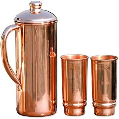Premium Hammered Copper Jug - Diameter: 12x12x24 Centimeter (Cm)