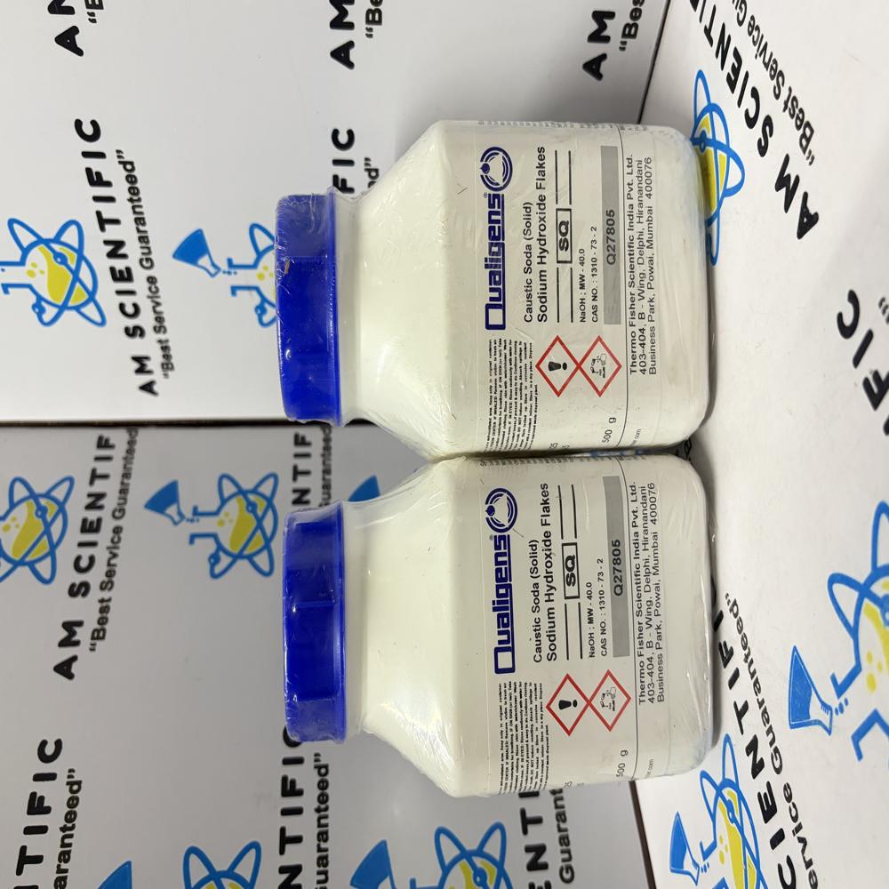 Sodium Hydroxide Flakes SQ Qualigens, 500g