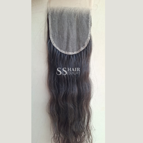 7x7 Closure sew in with Free Part | HD Lace Transparent | Indian Wavy Human Hair
