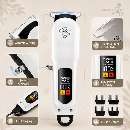 DALING RECHARGEABLE PET CLIPPER DL-D16