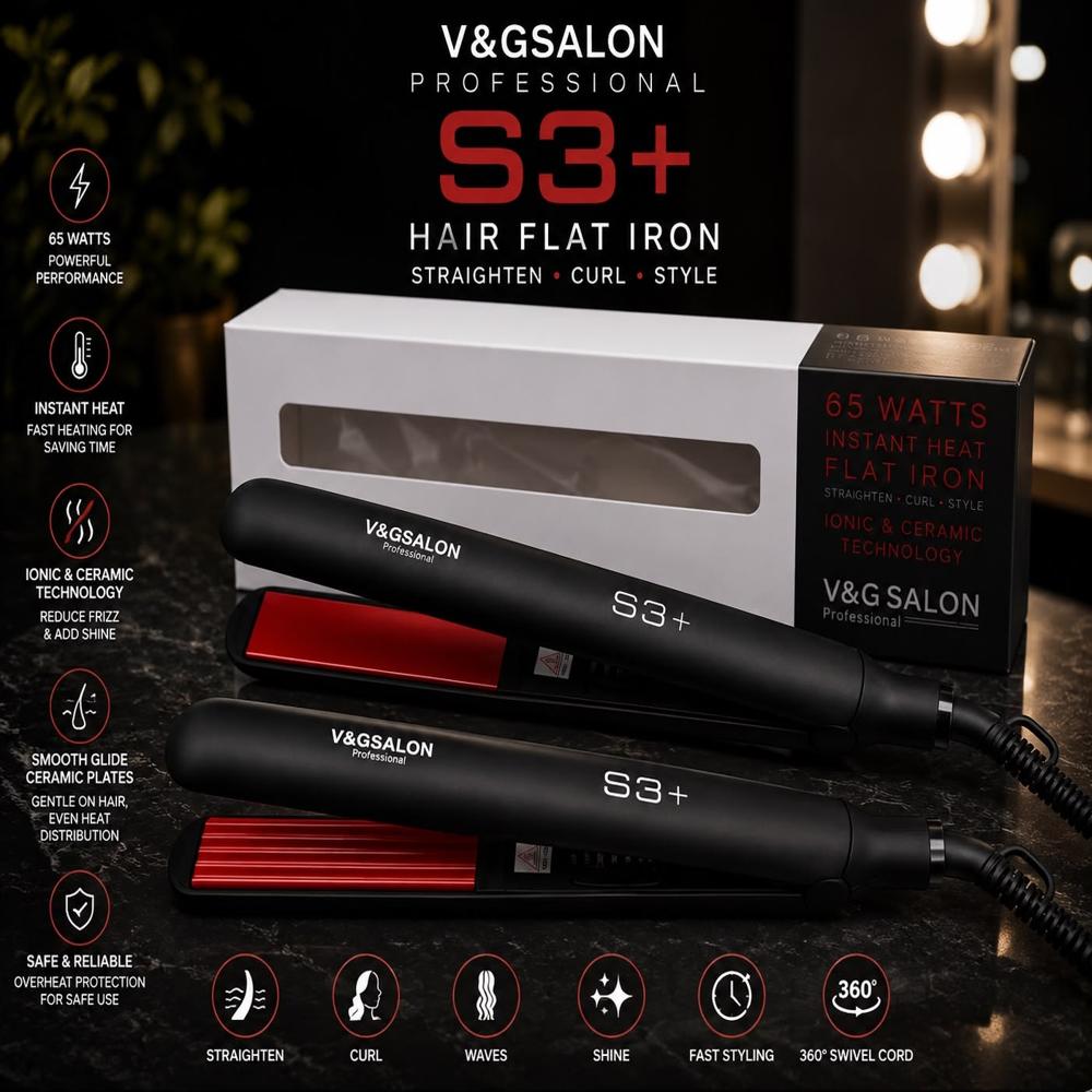 V&G S3+ Hair Straightener - Automation Grade: No