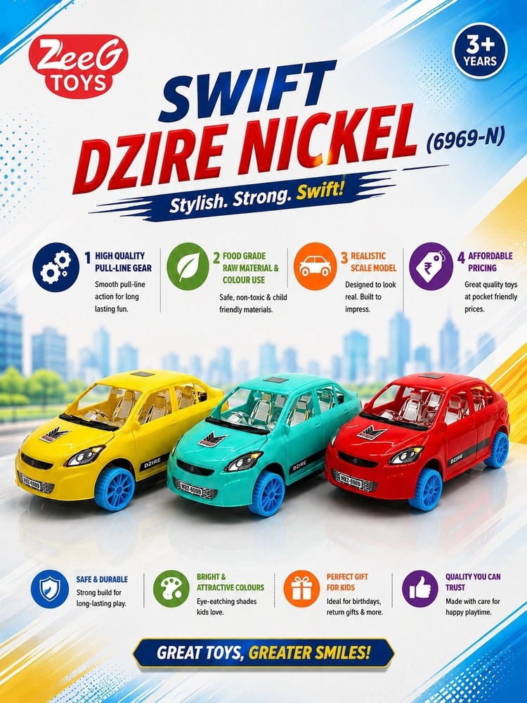 Swift Dzire Nickel Toy Car