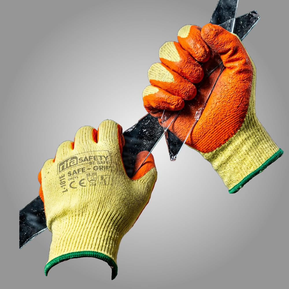 L101E Safe-Grip Latex Coated Gloves