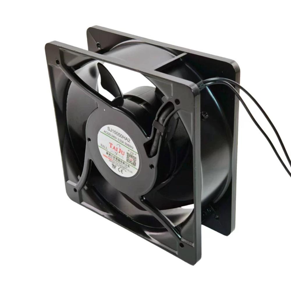 TAIJU SJ15050HA2 220/240V AC 0.23A 15050mm Ball Bearing METAL Industrial Axial Cooling Fan