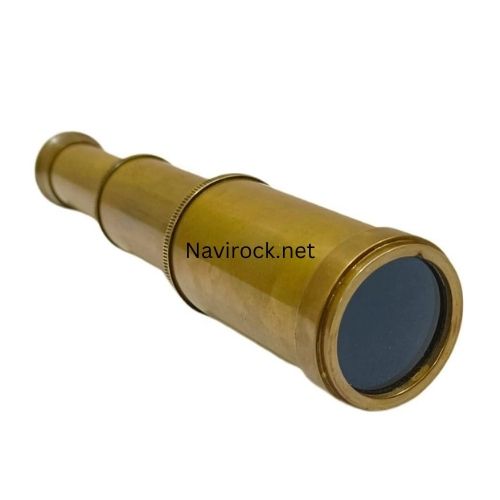 Vintage Antique Brass Spyglass Telescope Handmade Nautical Marine Pirate Scope for Navigation, Adventure & Collector Display