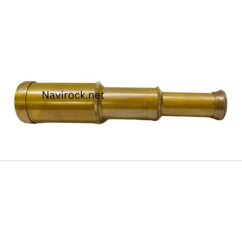 Vintage Antique Brass Spyglass Telescope Handmade Nautical Marine Pirate Scope for Navigation, Adventure & Collector Display