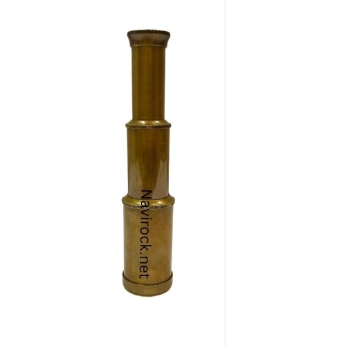 Vintage Antique Brass Spyglass Telescope Handmade Nautical Marine Pirate Scope for Navigation, Adventure & Collector Display