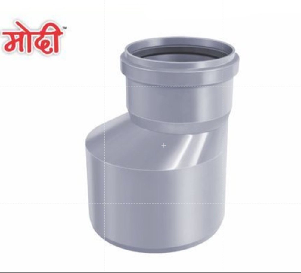 Swr Reducer Tee - Pvc Material, 75mm X 110mm Size | Oval Shape, Grey Color, Efficient Flow For Sewage And Wastewater Systems