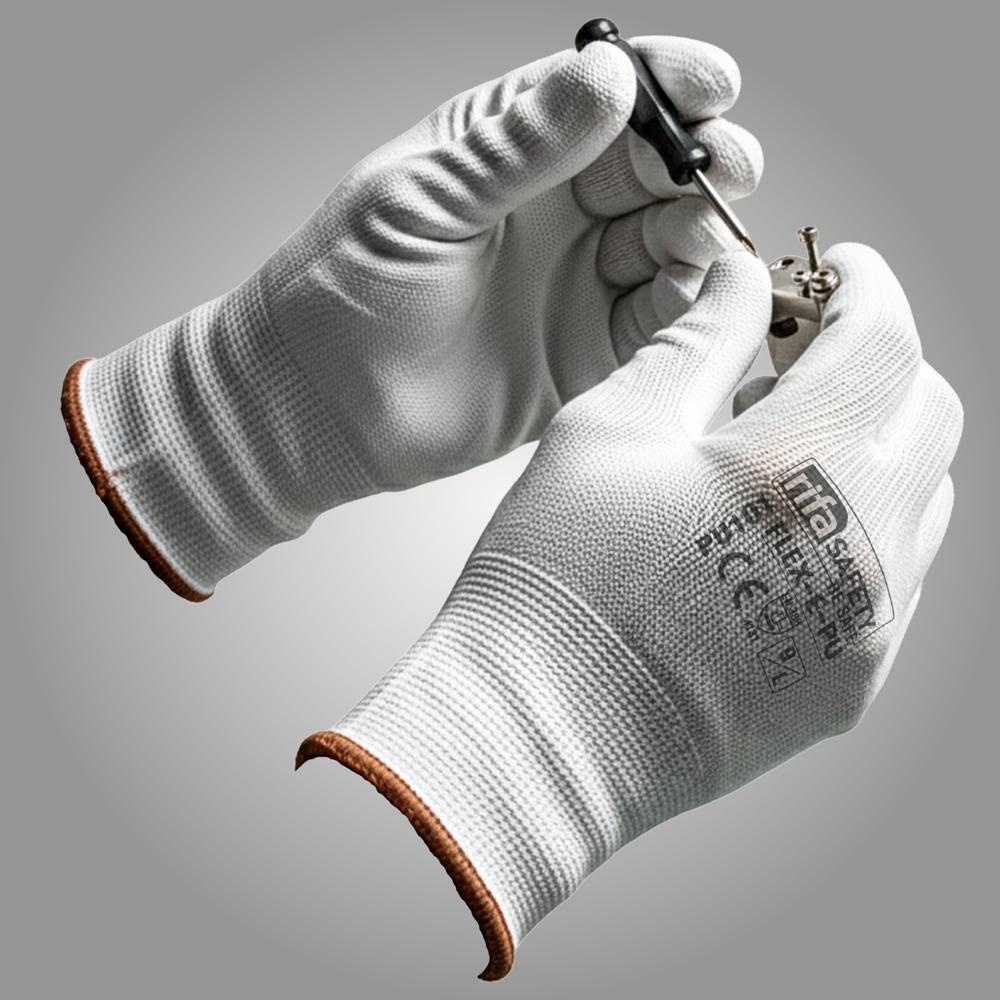 PU101 Flex-e-PU Polyurethane Coated Gloves White
