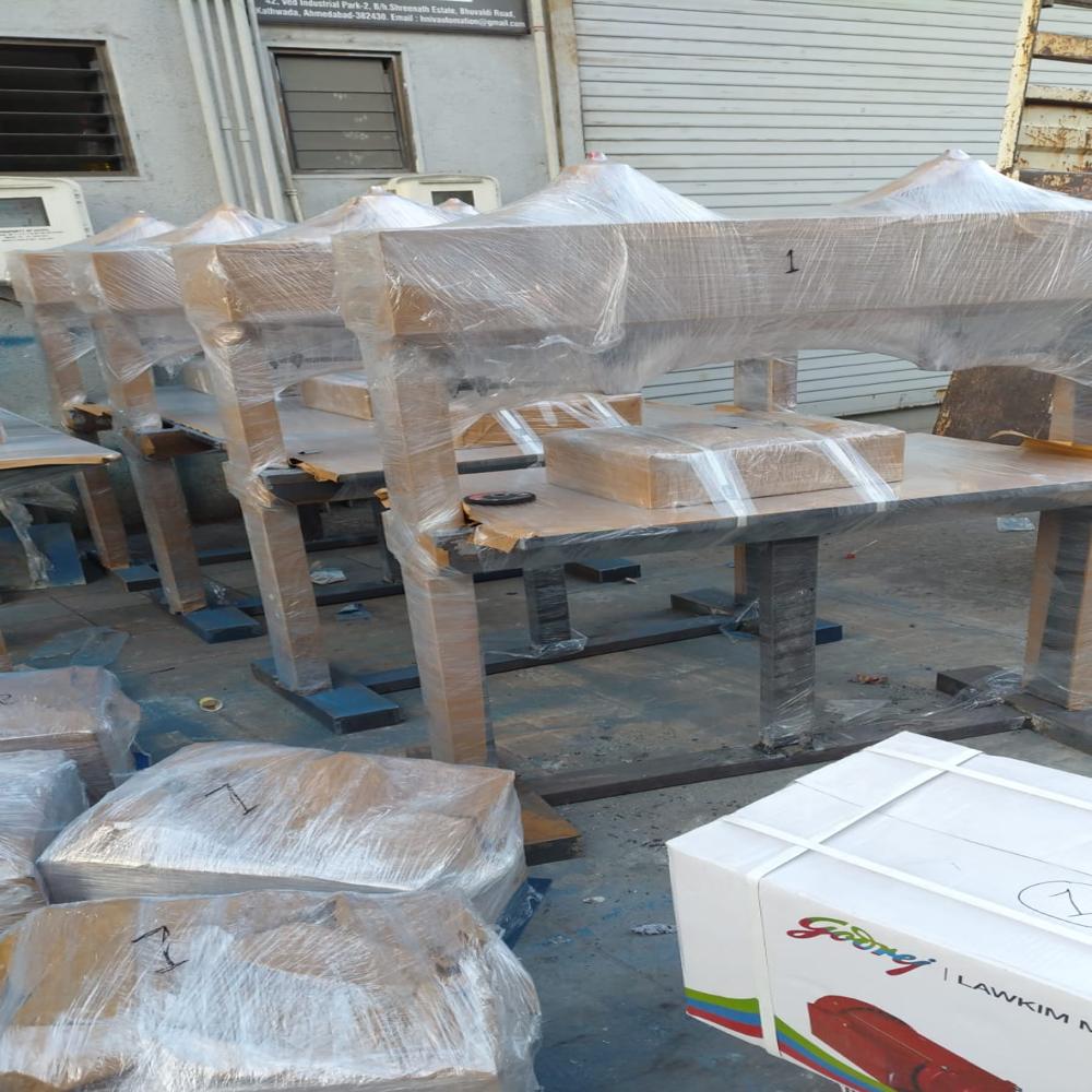 Semi Automatic Double Die Double Cylinder Papar Plate Machine