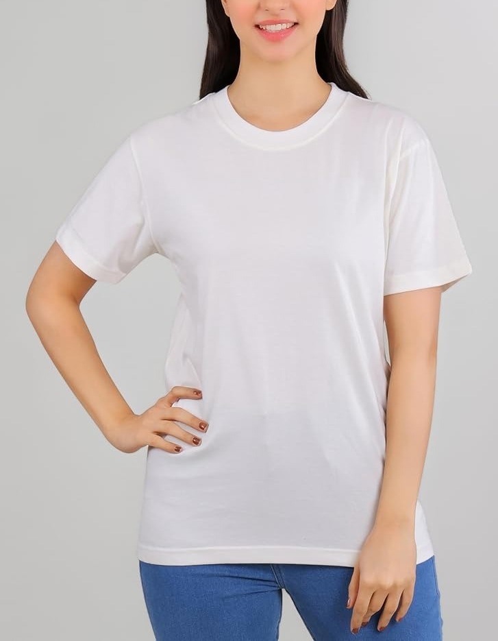 W13651 | TRIPLE Ladies Crew Neck Stretch T-Shirts
