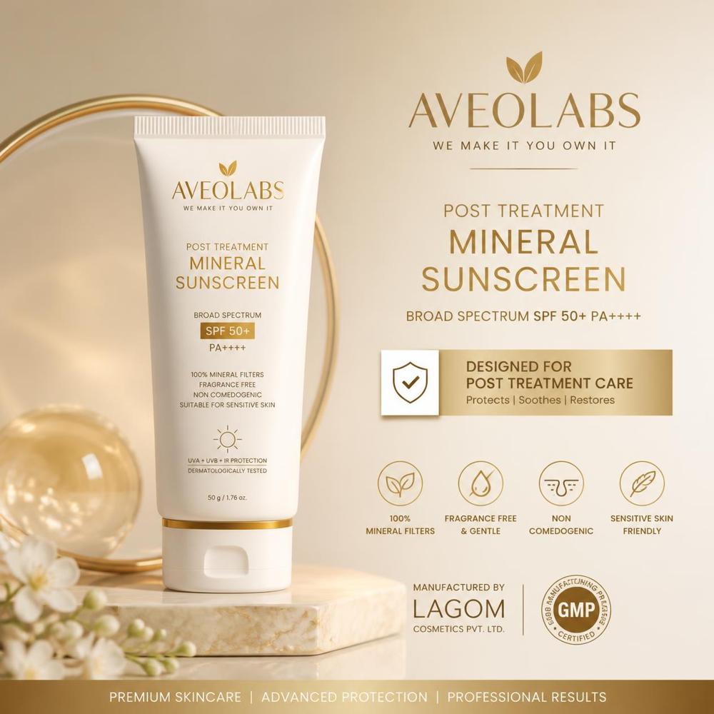 Post Treatment Mineral Sunscreen Manufacturer - Age Group: Women