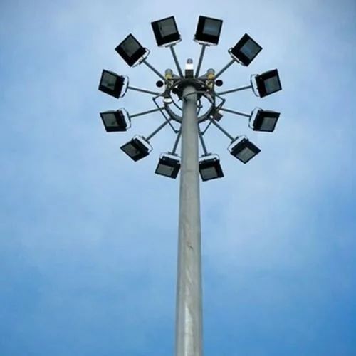 High Mast Pole - Color: Silver (Galvanized)