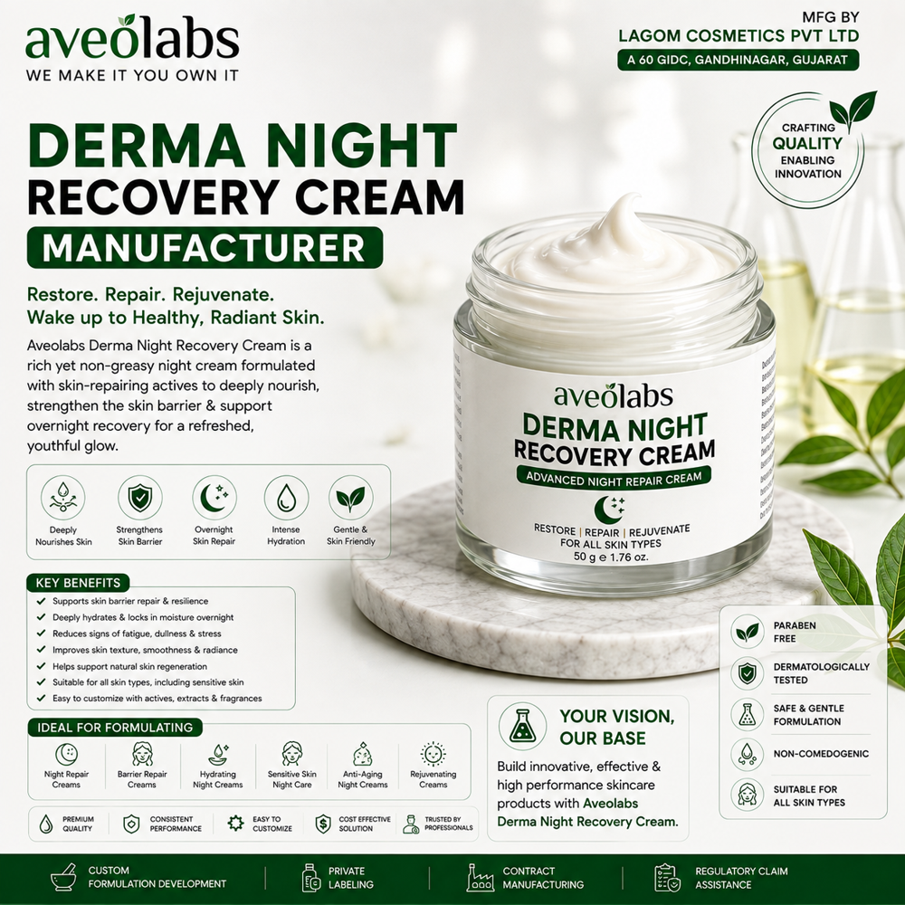 Derma Night Recovery Cream Manufacturer - Age Group: Adults
