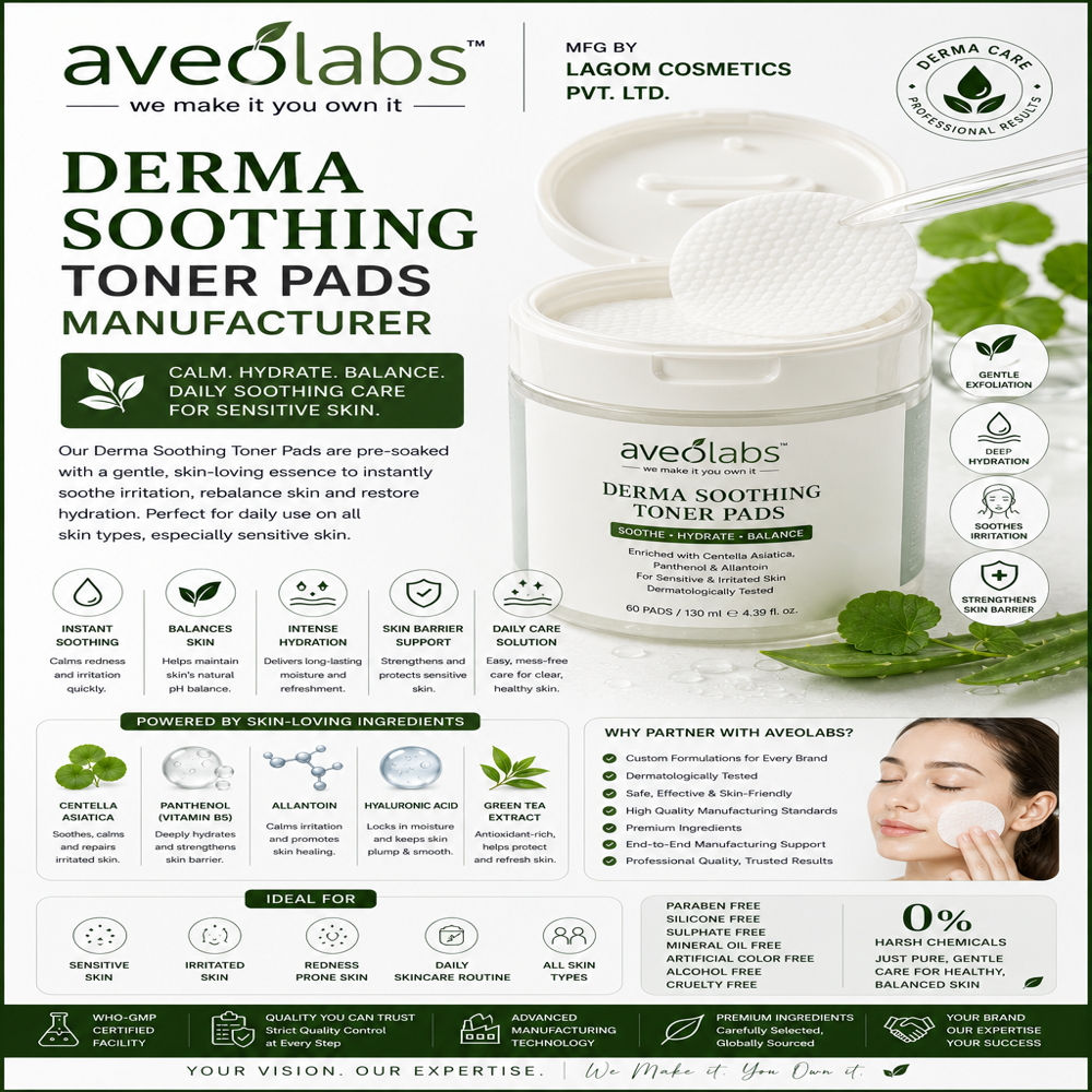 Derma Soothing Toner Pads Manufacturer - Age Group: Adults