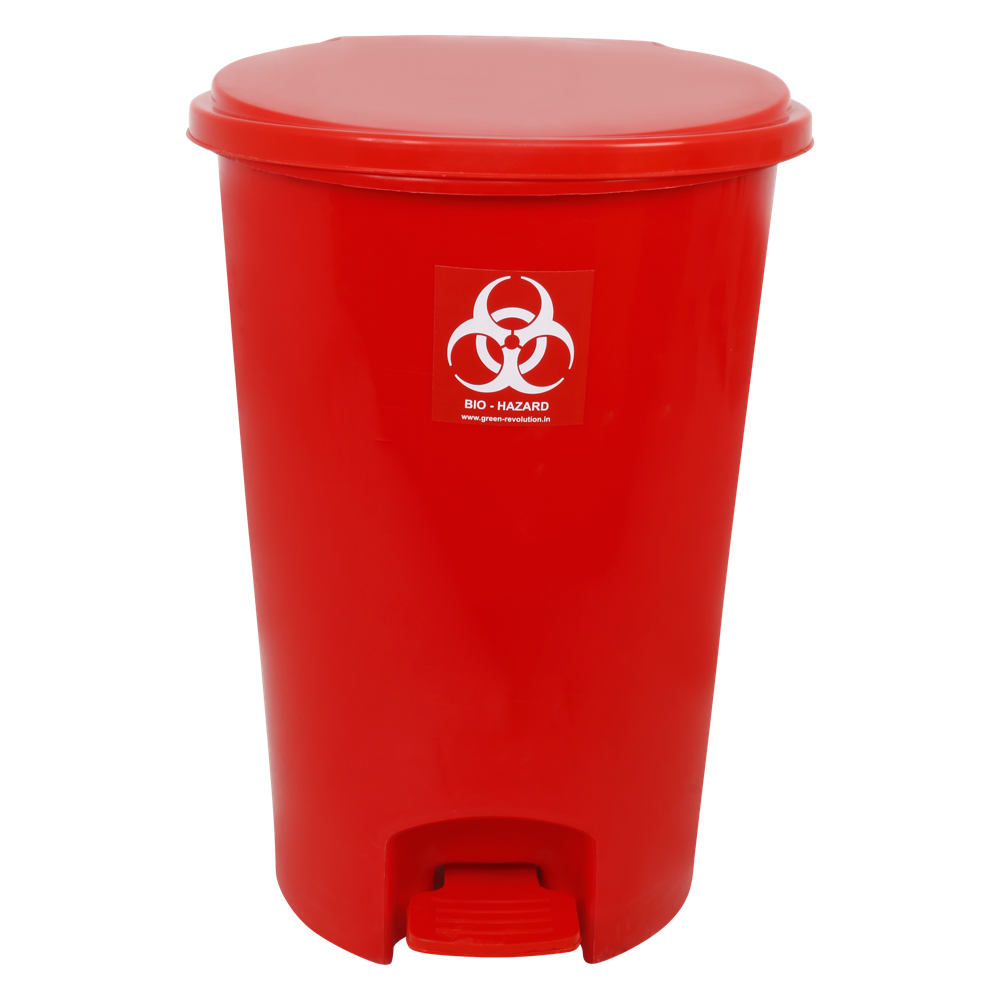 Foot Pedal Bin With 2 Wheeled 55L