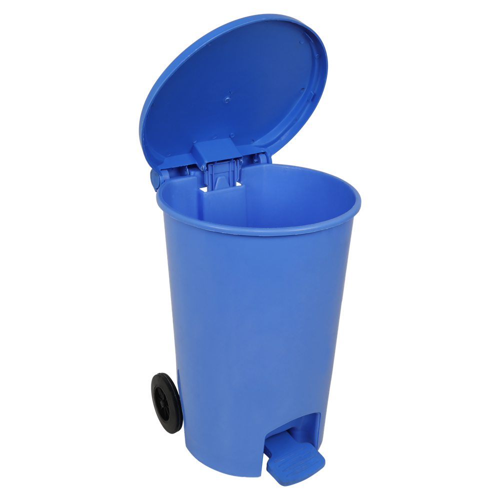 Foot Pedal Bin With 2 Wheeled 55L