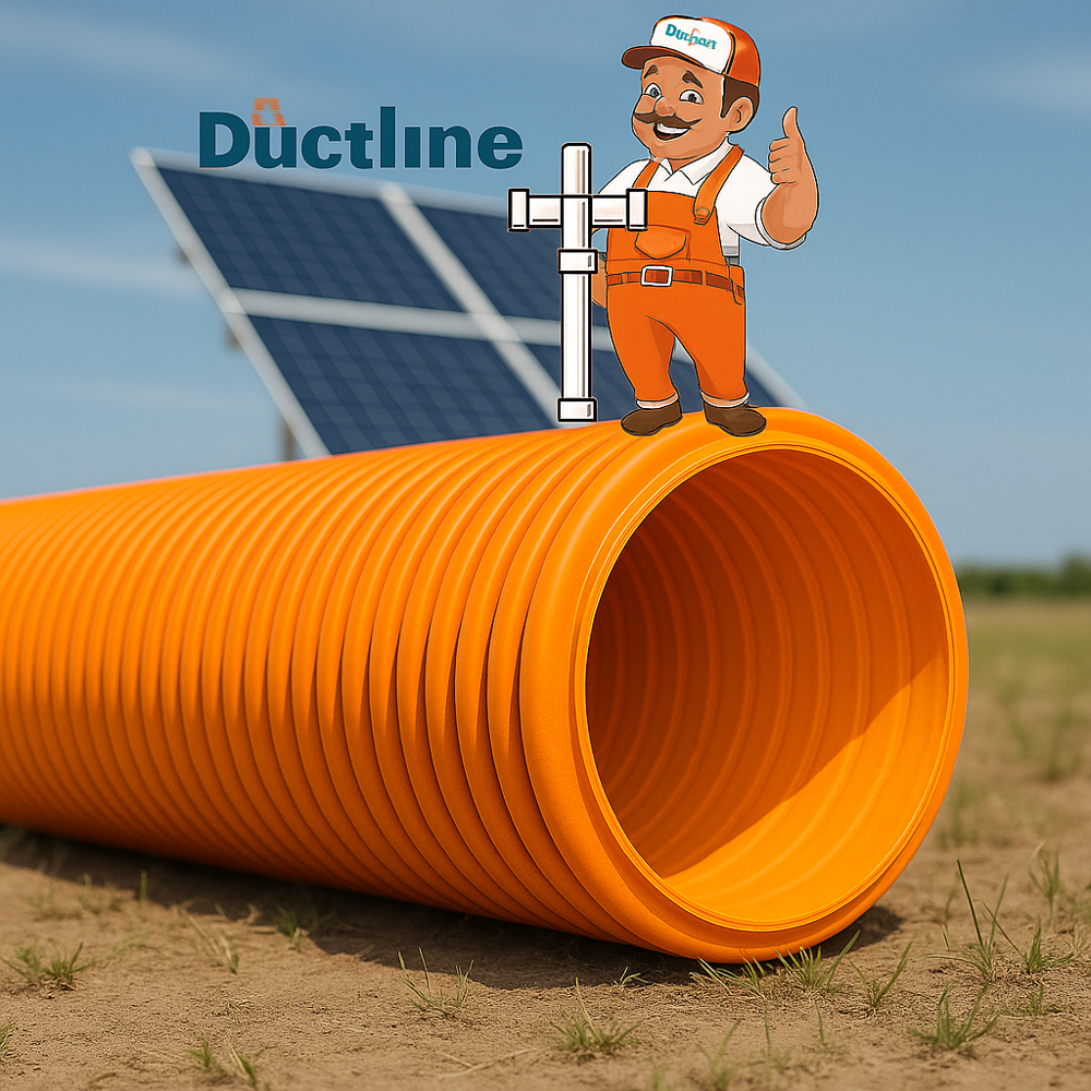 40 Dwc Solar Cable Protection Pipe - Color: Orange Black