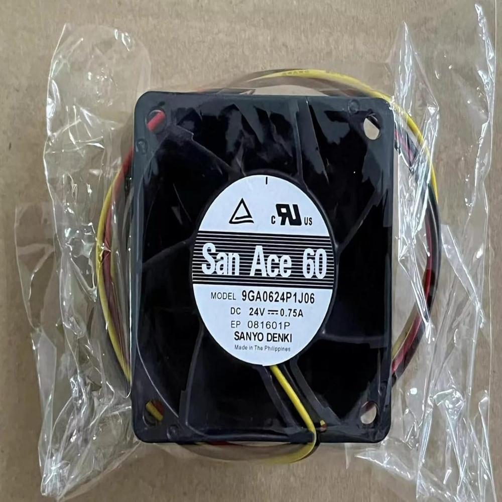 SANACE 9GA0624P1J06 24V DC 0.75A 6038mm Ball Bearing Industrial Axial Cooling Fan
