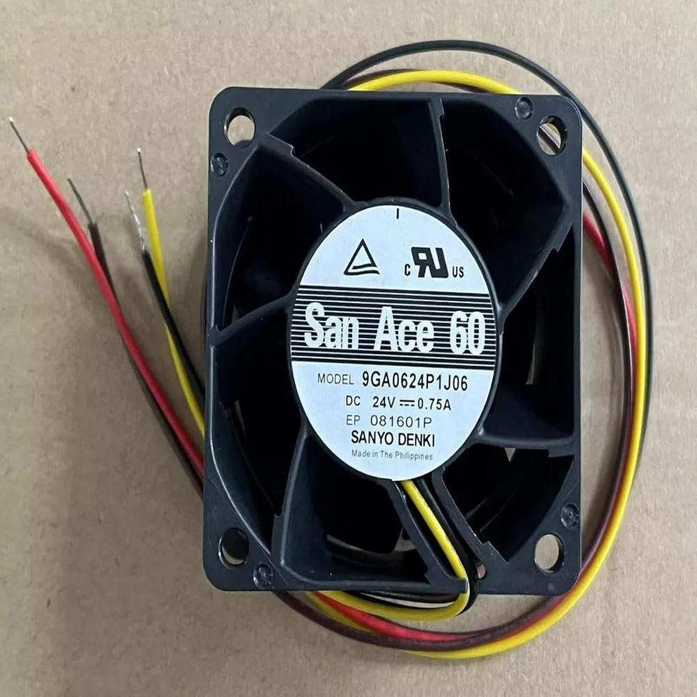 SANACE 9GA0624P1J06 24V DC 0.75A 6038mm Ball Bearing Industrial Axial Cooling Fan