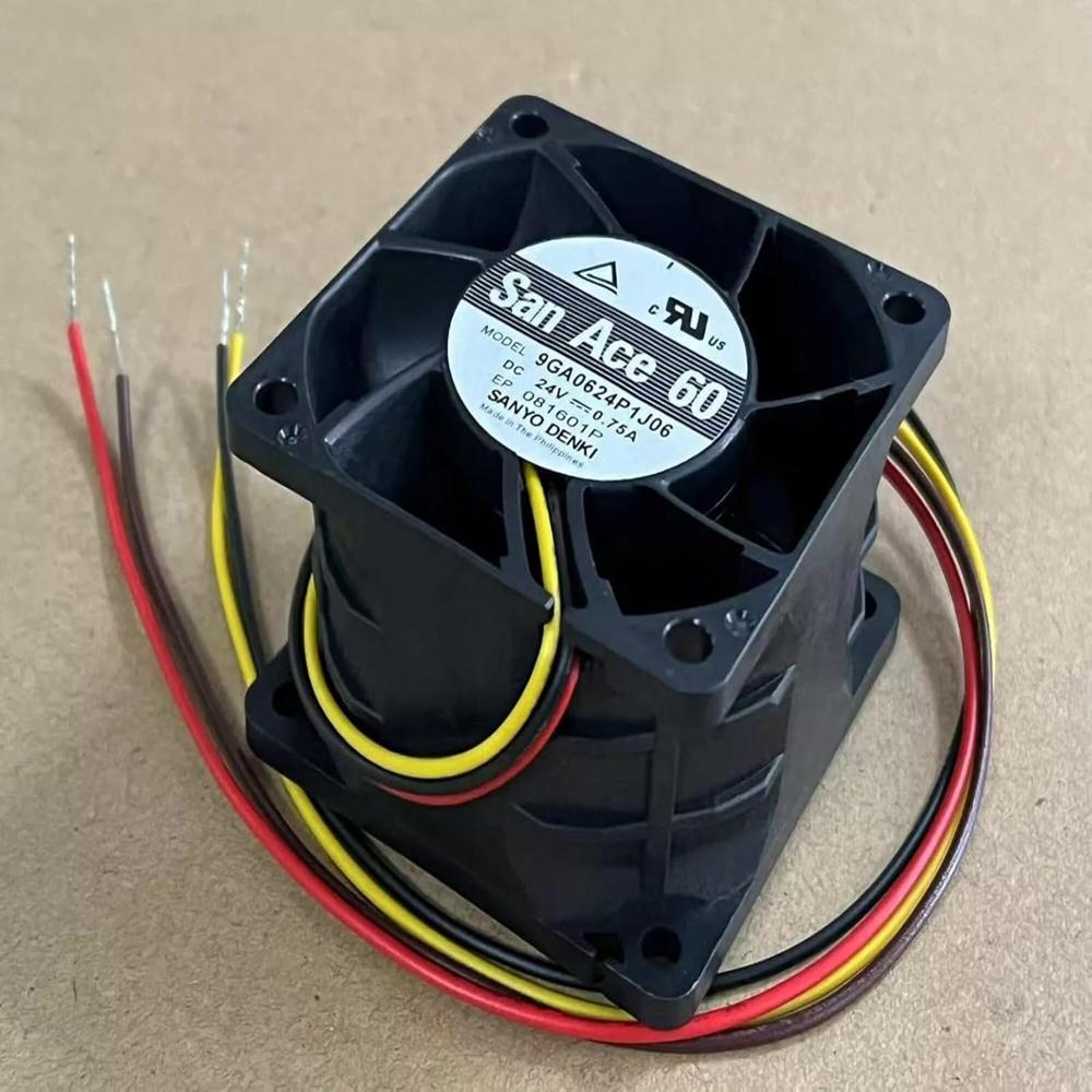 SANACE 9GA0624P1J06 24V DC 0.75A 6038mm Ball Bearing Industrial Axial Cooling Fan