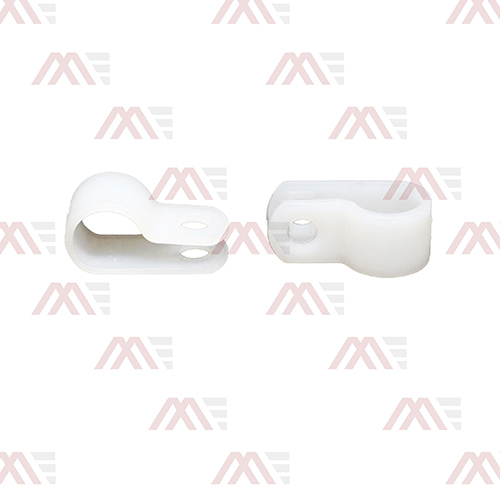 Clamp KPLA - Nylon Plastic, 20x8x10mm, White Matte | Reusable, Corrosion Resistant, Silent Snap Clamp