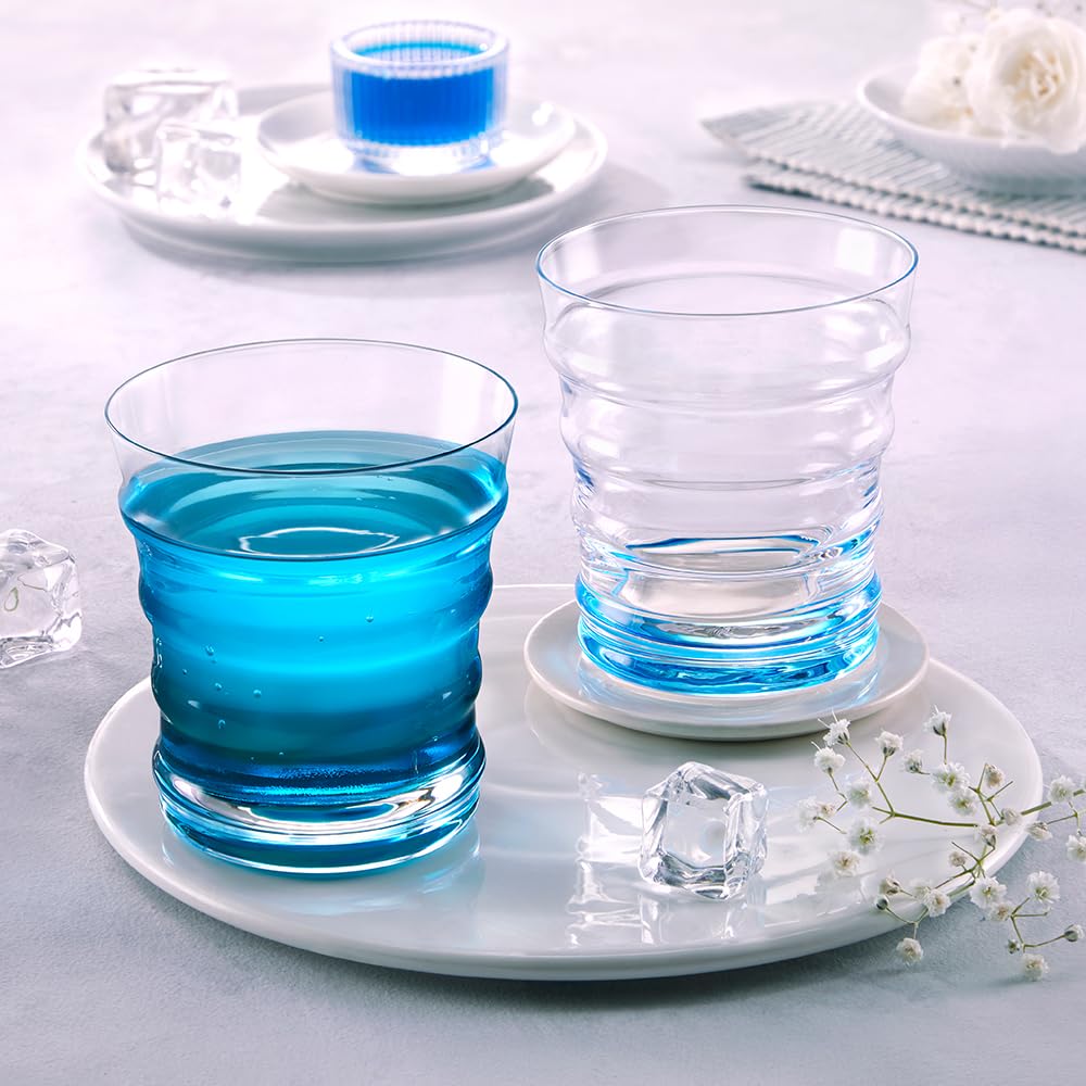 Borosil 250ml x 6pc Diana Blue Glass Set
