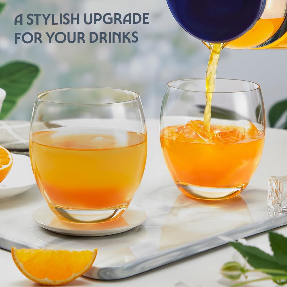 Borosil 400ml x 2pc Bliss Yellow Glass Set | Tumblers with Color Base | Stylish Drinking Glasses for Water, Juice & Soft Drinks | Elegant Glassware for Home, Parties & Gifting