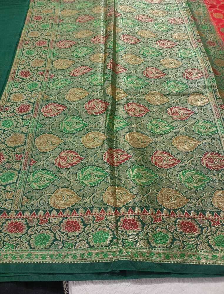 Banarasi Dupien Silk Meenakari Rich Pallu Saree