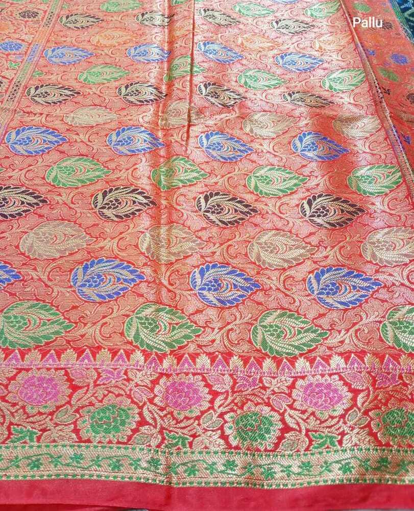 Banarasi Dupien Silk Meenakari Rich Pallu Saree