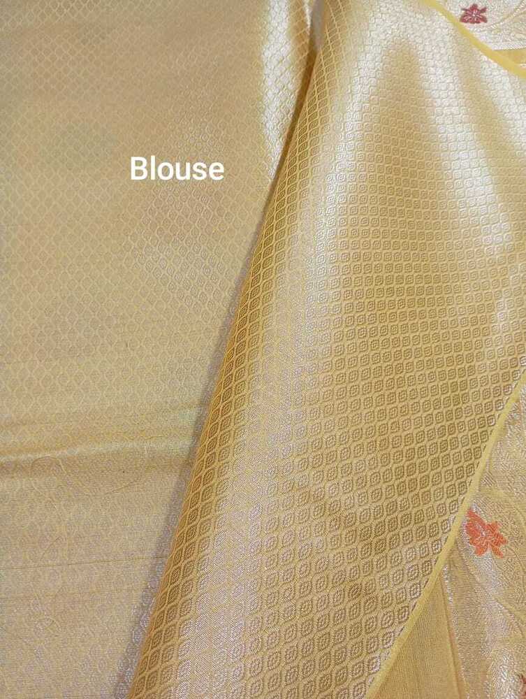 Modern Geometric Banarasi Cotton Silk Meenakari Saree