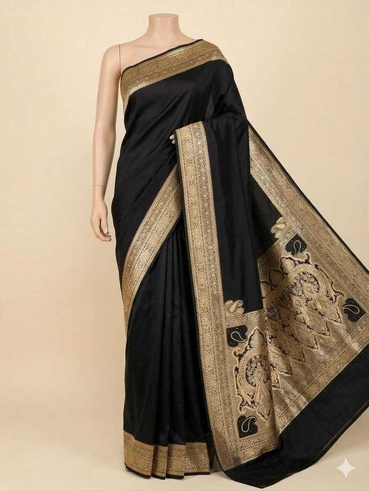 Katan Single Jaal Silk Saree