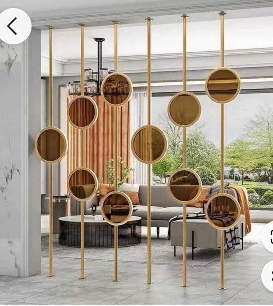 SS And PVD Glass Coating Interior Wall Partition Design