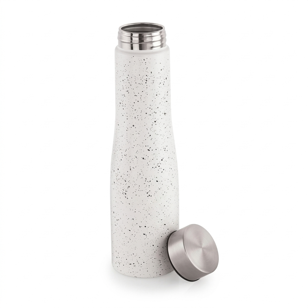 Stainless Steel Single Wall Flora White color Bottle