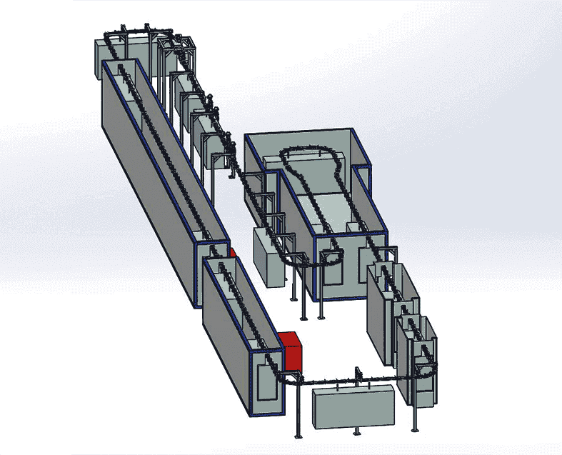 Powder Coating Conveyor System