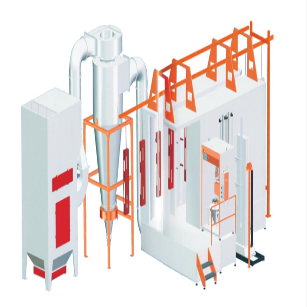 Sandwich-Type Quick Color Change Spray Booth