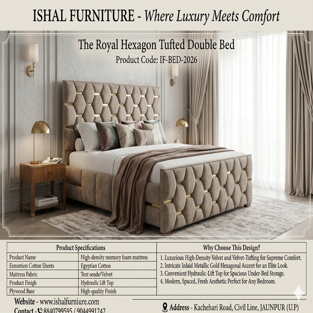 Luxury Model Double Bed - Feature: Durable