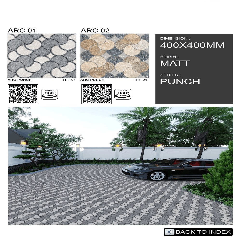 Driveway Tiles - Color: White