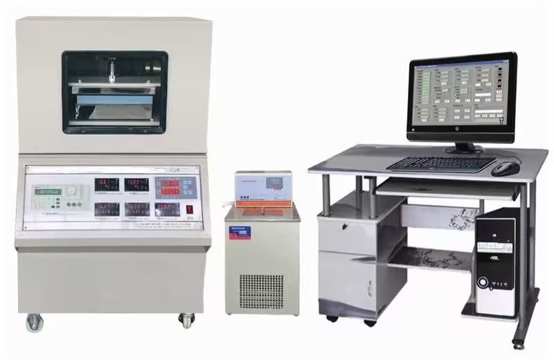 Fully Automatic Dual-Plate Thermal Conductivity Tester (Guarded Hot Plate Method) - Stainless Steel 1200x800x1500 mm 0.005-2.000 W/mK Range Computer-Controlled Automatic Data Processing