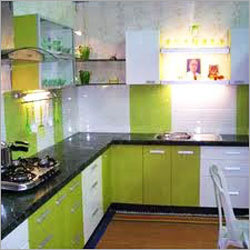 लेमिनेटेड डिज़ाइनर किचन