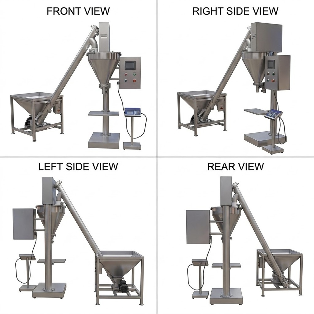 Semi Automatic Auger Powder Filling Machine