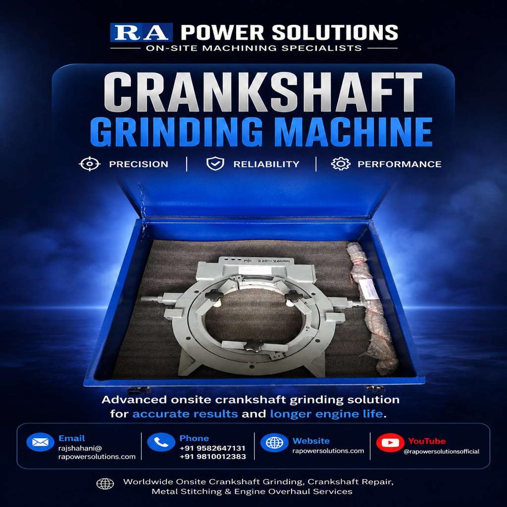Onsite Crankshaft Grinding and Crankshaft Polishing Machine