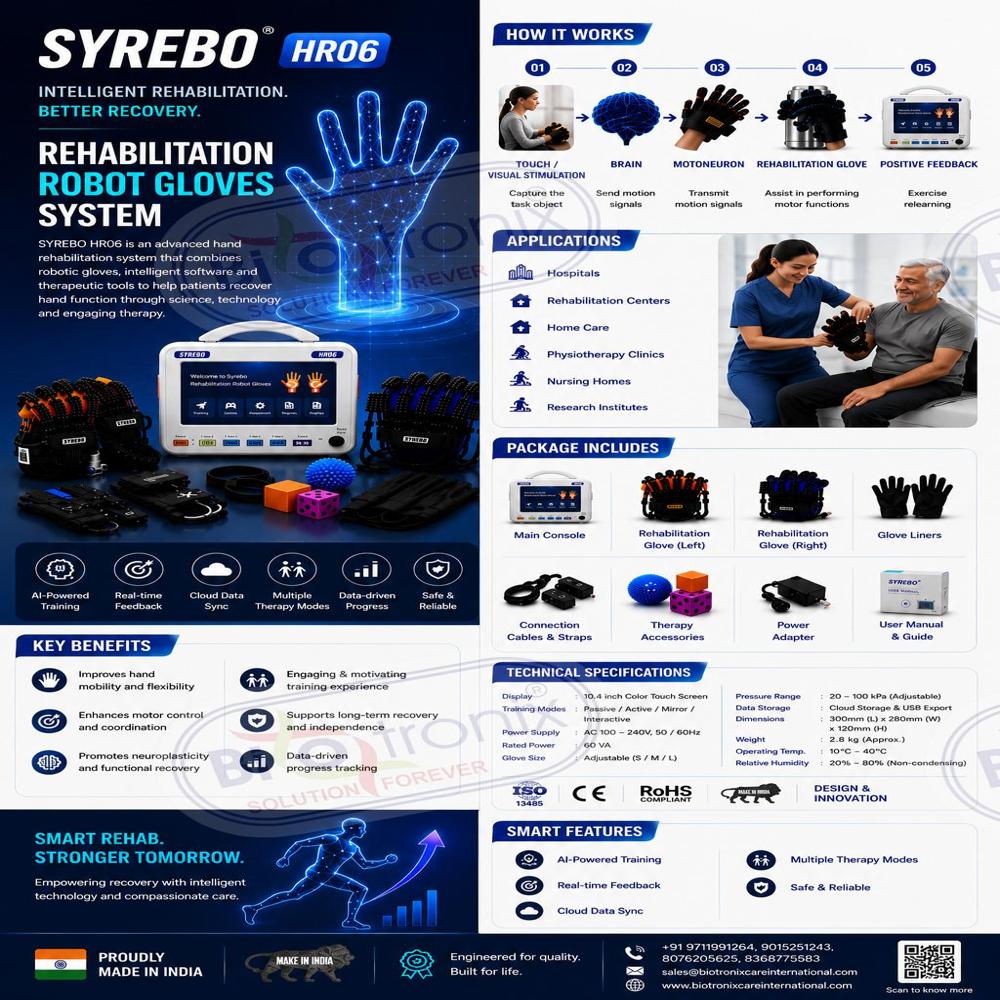 Professional Hand Recovery Robot for Physiotherapy Clinics