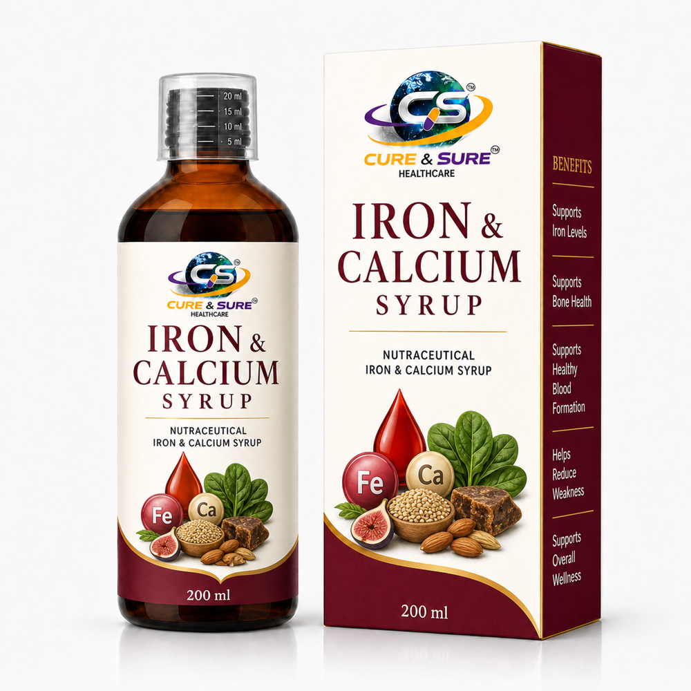 Nutraceuticals Iron & Calcium Syrup Third Party Manufacturing - Age Group: Adults