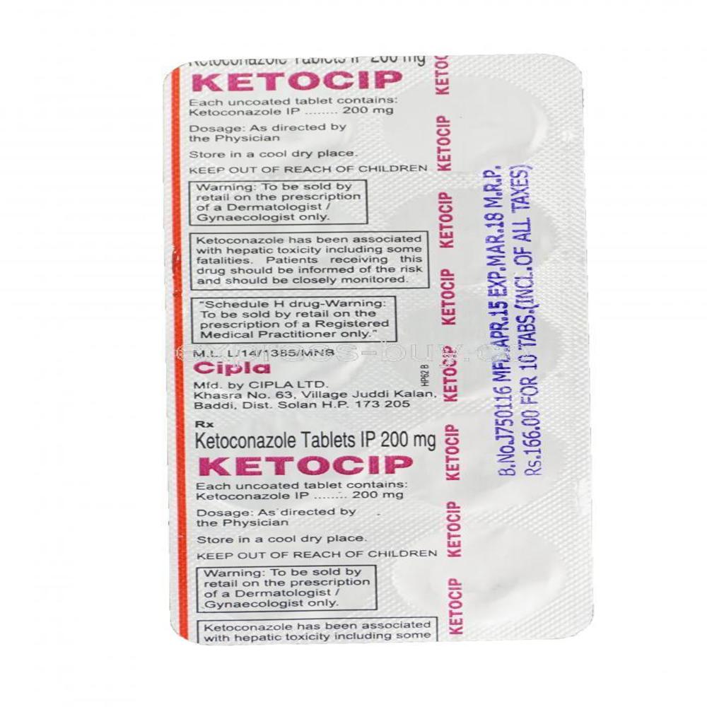 Ketocip Ketoconazole Tablets