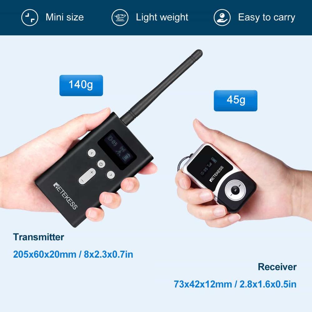 T130S T131S Whisper Radios for Tour Church Factory Visit School Interpretation and Assisted Hearing