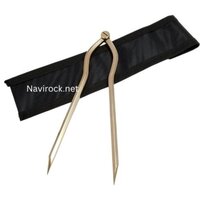 Nautical Brass Navigation Divider Maritime & Naval, Antique Geometry Drafting Compass, Geometry Drawing Tool Professional 7 Long Solid Brass With Heavy Duty Steel Point With Cover - Product Type: Compass